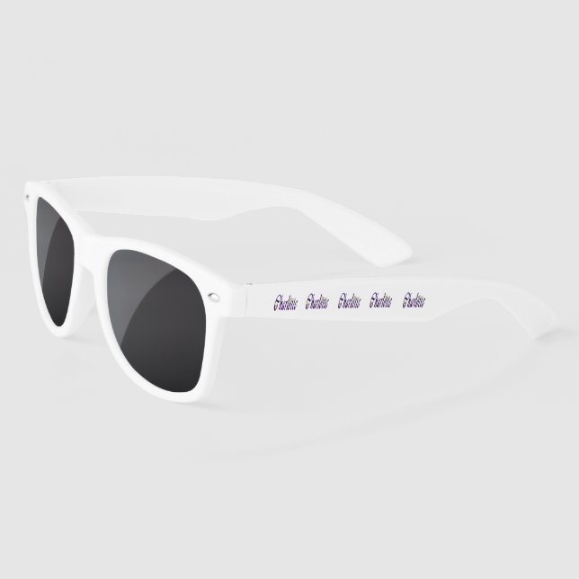 Gafas De Sol Nombres De Carolina Morada Con Teddies, (Izquierda)