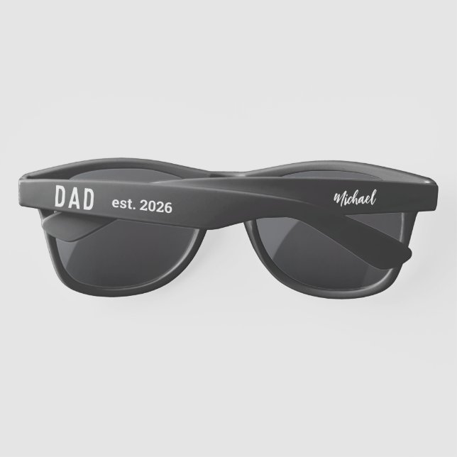 Gafas De Sol Nuevo papá - est.2026 - azul personalizado (Reverso)
