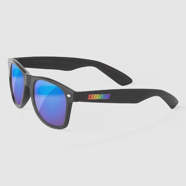 Gafas De Sol Orgullo de Savannah LGBTQIA Arcoiris (Izquierda)
