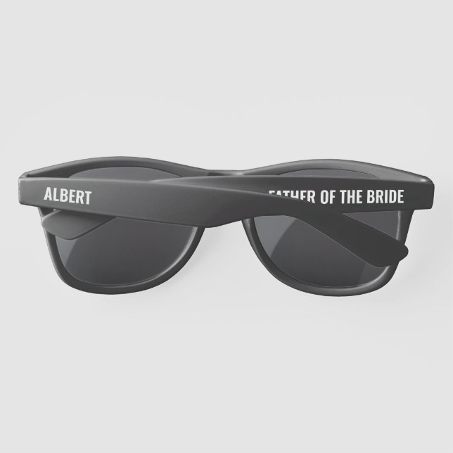 Gafas De Sol Padre personalizado del Boda de la novia (Reverso)