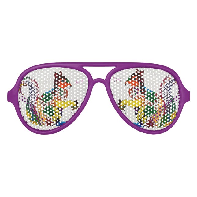 Gafas de sol para fiesta de ardillas (Anverso)