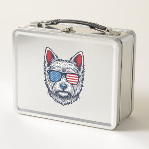 Gafas de sol patrióticas para perros Westie Arte v