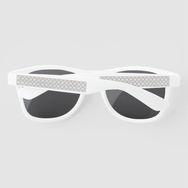 Gafas De Sol Patrón geométrico islámico beige (Reverso)