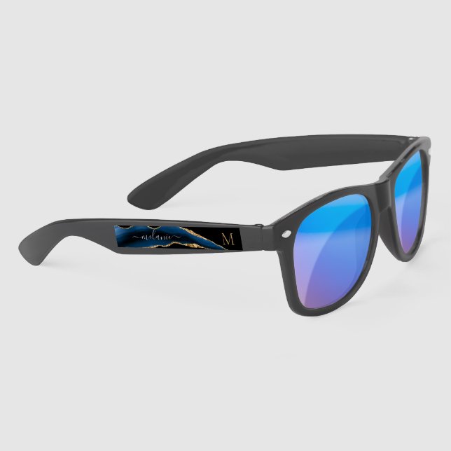 Gafas de sol personalizadas con nombre y letra Blu (Derecha)