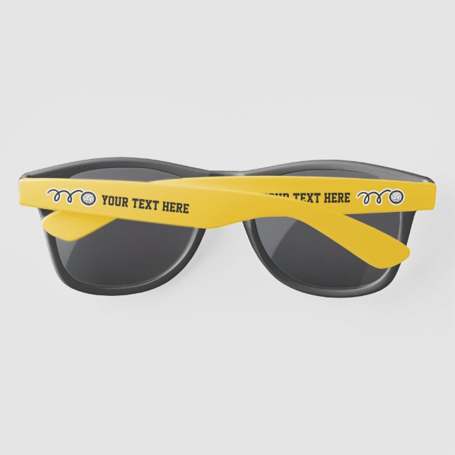 Gafas de sol personalizadas y logo de voleibol per (Reverso)