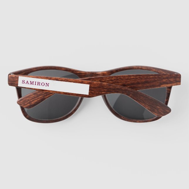 Gafas De Sol Personalizado  (Reverso)