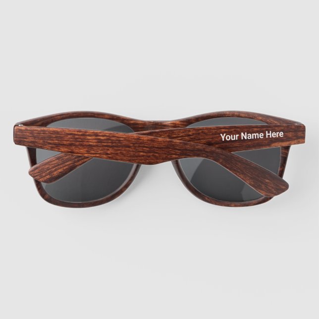 Gafas De Sol Personalizado con tu propio texto (Reverso)