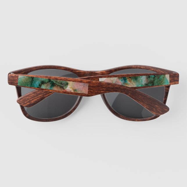 Gafas De Sol Personalizado de tinte de tinta arco iris (Reverso)