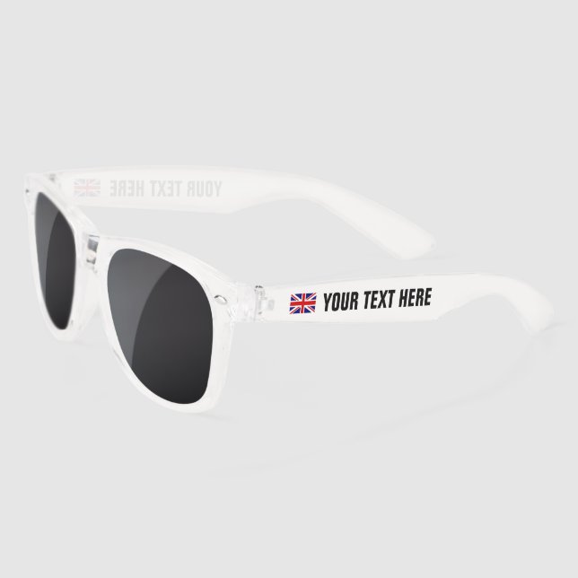 Gafas De Sol Personalizado del orgullo inglés de la bandera bri (Izquierda)