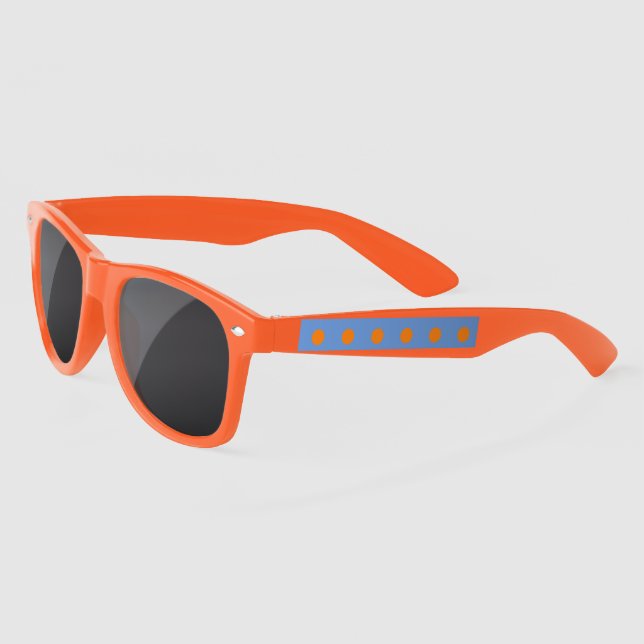 Gafas de sol Polka Dot (Denim Blue & Naranja) (Izquierda)