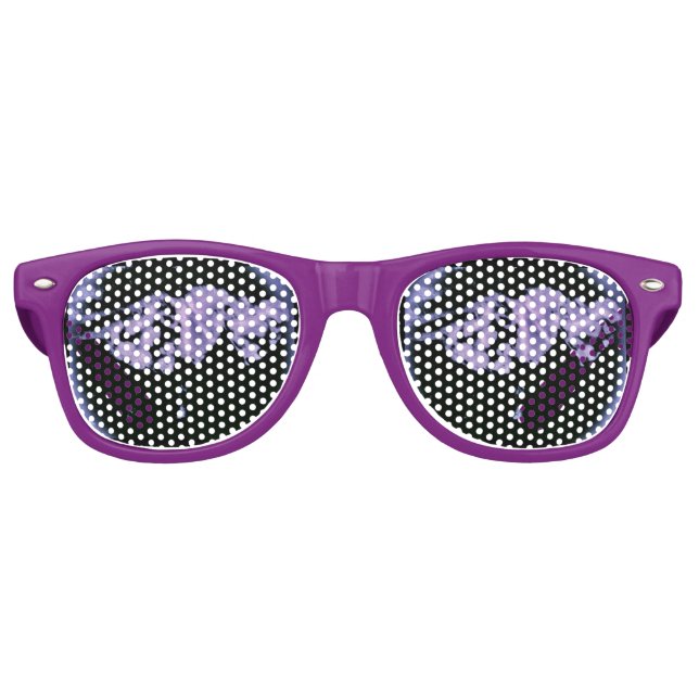 Gafas de sol Purple Night Hearts (Anverso)