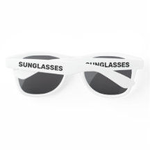 Gafas de sol que dicen gafas de sol
