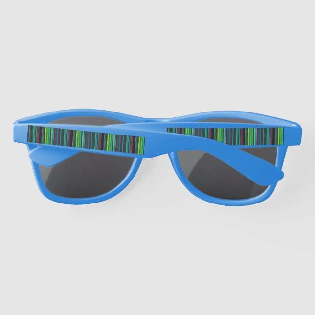 Gafas De Sol Rayas de neón de color liso (Reverso)