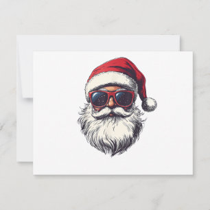 Gafas de sol retro cara de Santa Claus Cool Navida