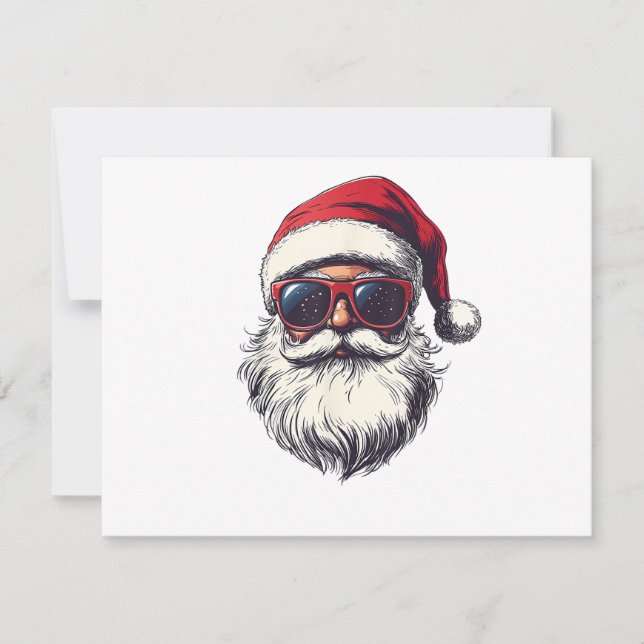 Gafas de sol retro cara de Santa Claus Cool Navida (Anverso)