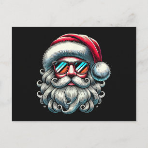 Gafas de sol retro de cara de Santa Navidad