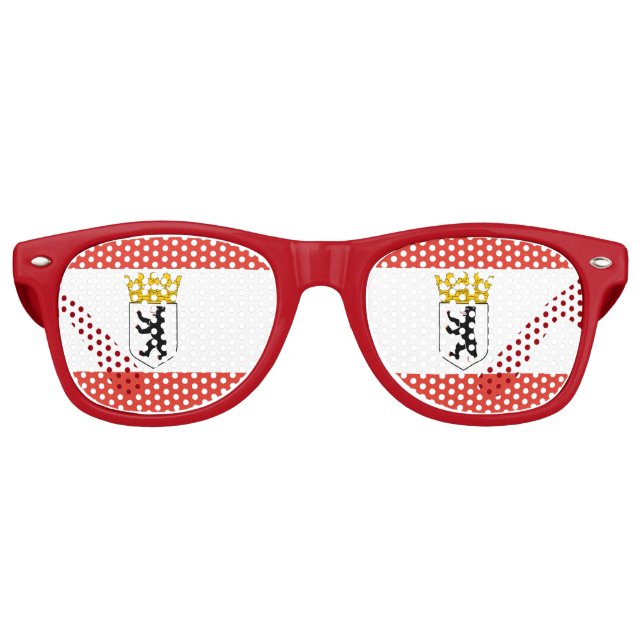 Gafas de sol retro de la bandera de Berlín (Anverso)