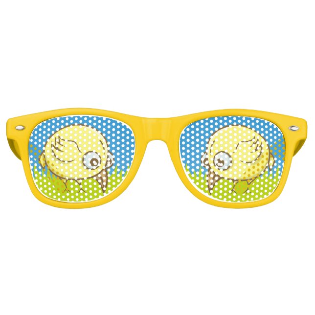 Gafas de sol retro de personalizado de pájaro amar (Anverso)