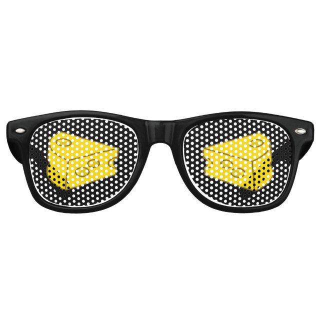 Gafas de sol retro de queso amarillo (Anverso)