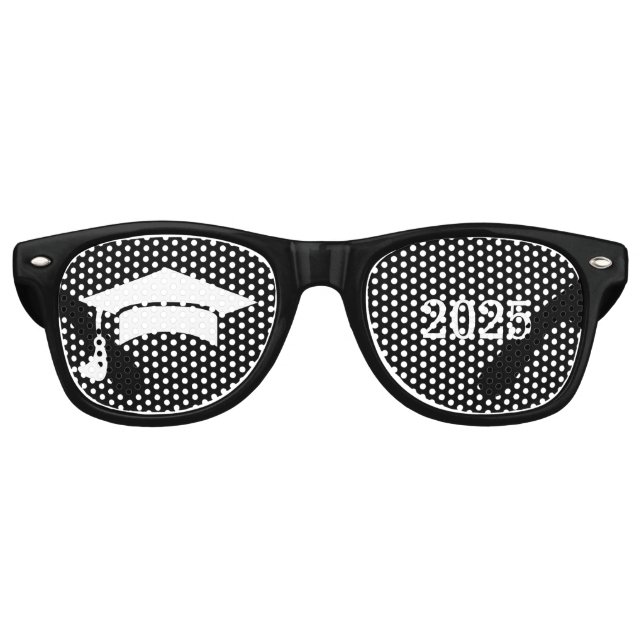 Gafas de sol retro en la fiesta de graduación (Anverso)