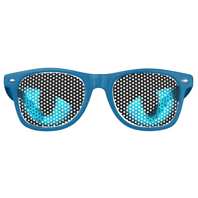 Gafas de sol retro Freaky Blue Cat Oyes (Anverso)
