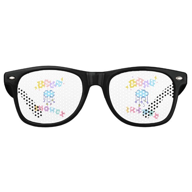 Gafas de sol retro para fiesta de Baby Shower (Anverso)