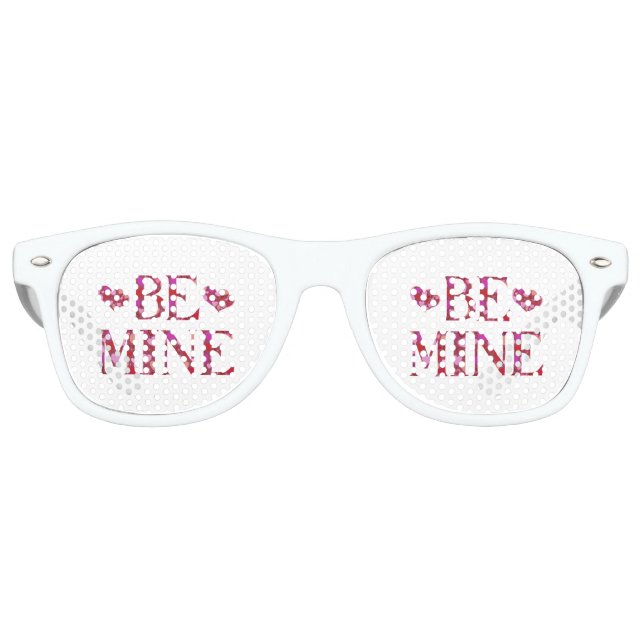 Gafas de sol retro para fiesta de San Valentín "Sé (Anverso)