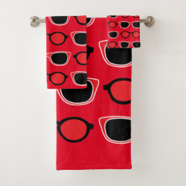 Gafas de sol rojas y negras Patrón