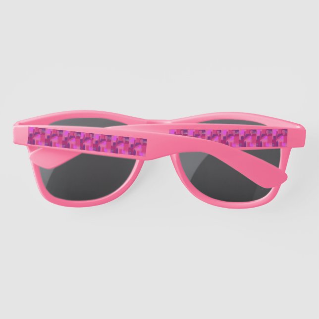 Gafas de sol rosadas de plástico (Reverso)
