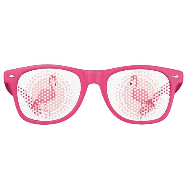 Gafas de sol rosadas Flamingo Cute Retro (Anverso)