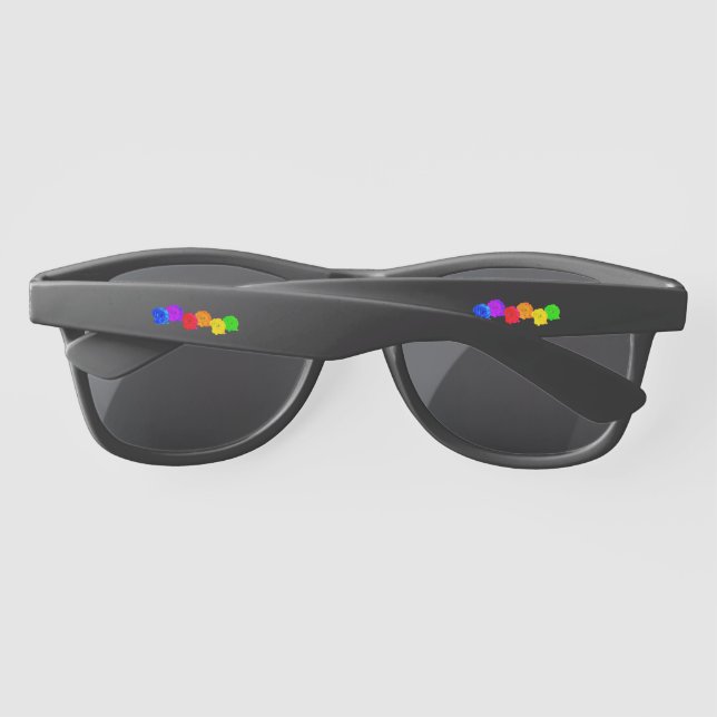 Gafas De Sol Rosas del arcoiris (Reverso)