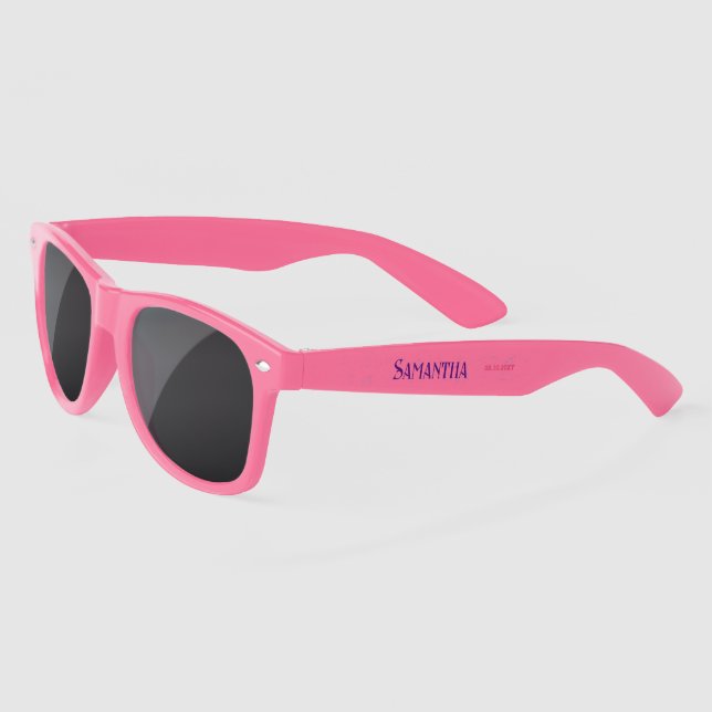 Gafas De Sol Splish Splash Pink Primer Fiesta de cumpleaños (Izquierda)