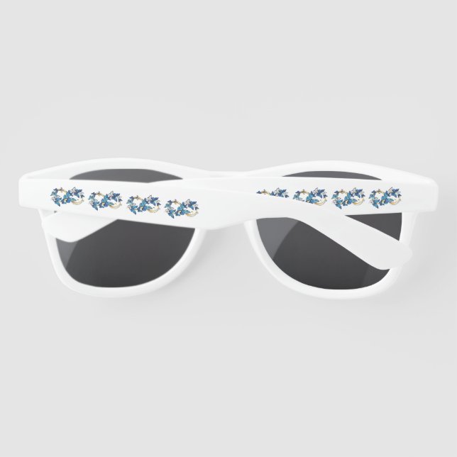 Gafas De Sol Symbol Infinity of Blue Morpho Butterflies (Reverso)