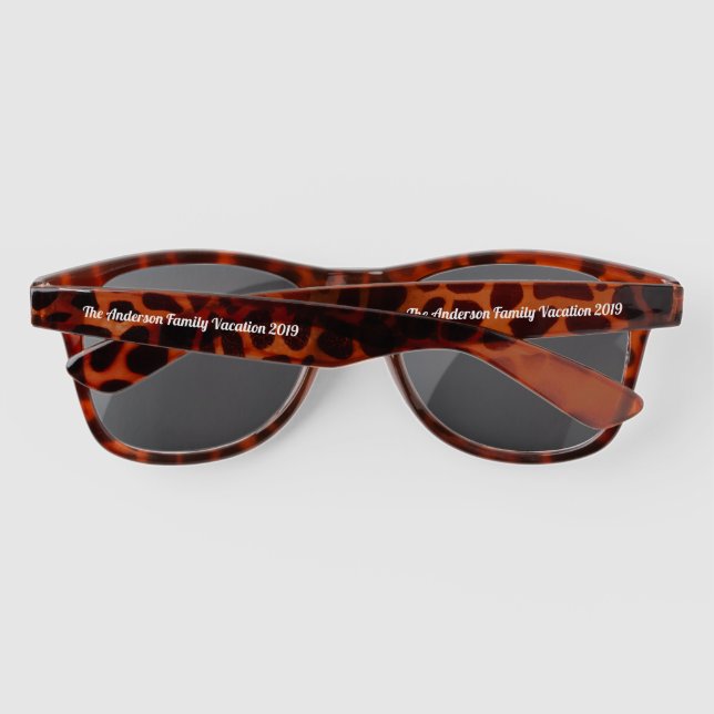 Gafas De Sol Texto de guión de Personalizado de moda (Reverso)