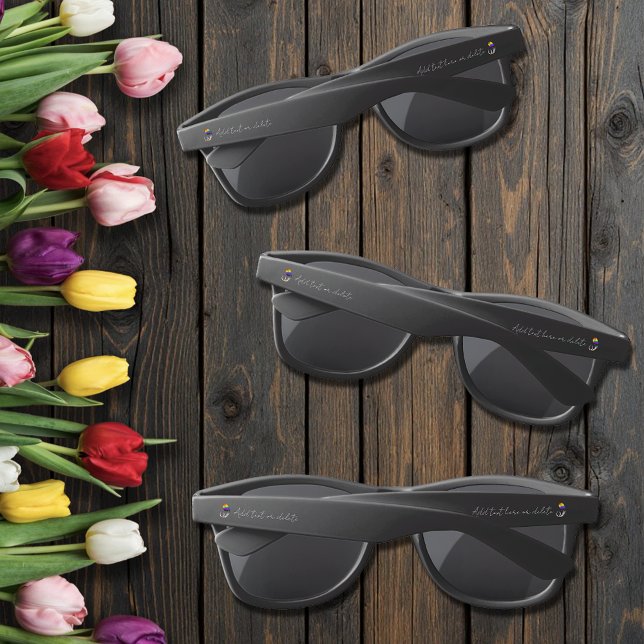 Gafas De Sol Tulipán Minimalista Arcoíris Vibrante LGBTQ+ (Subido por el creador)