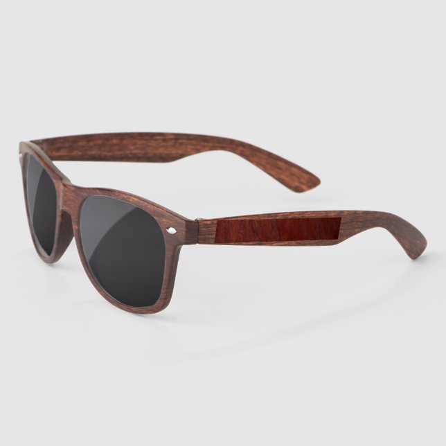 Gafas De Sol veta de madera sobre veta de madera (Izquierda)