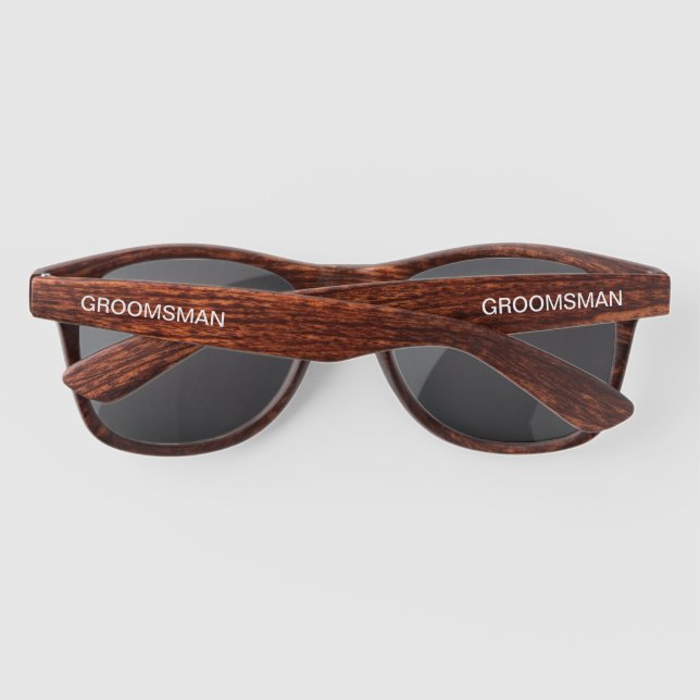 Gafas De Sol Wedding Party Groomsman Tortoiseshell (Reverso)