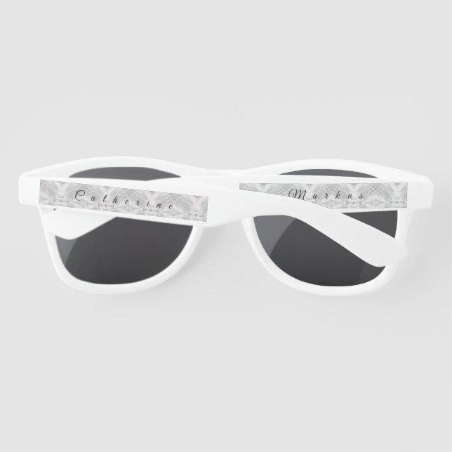 Gafas De Sol White Faux Satin (Reverso)