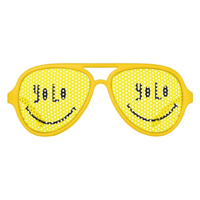 Gafas Fiestas YOLO Funky Face (Anverso)