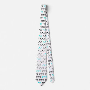 gafas geeky gafas geek azul corbata de cuello