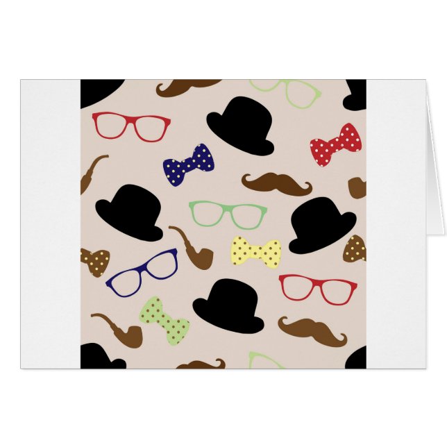 Gafas, Gorras y bigote (Anverso (Horizontal))