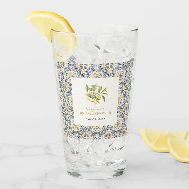 Gafas Italianas de Limón (Elegant Italian Lemon Bridal Shower by Painted Paperie)