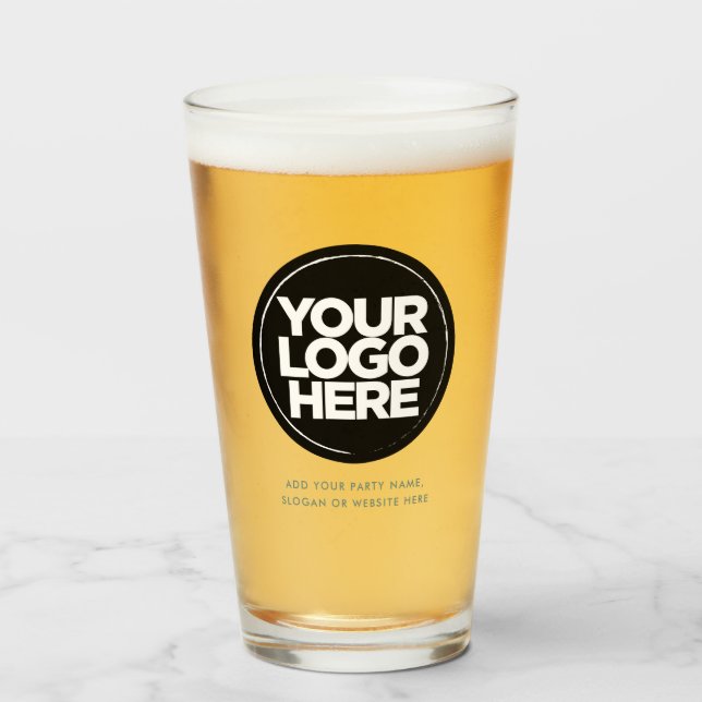 Gafas personalizadas de logotipo y cerveza de text (Anverso (lleno))