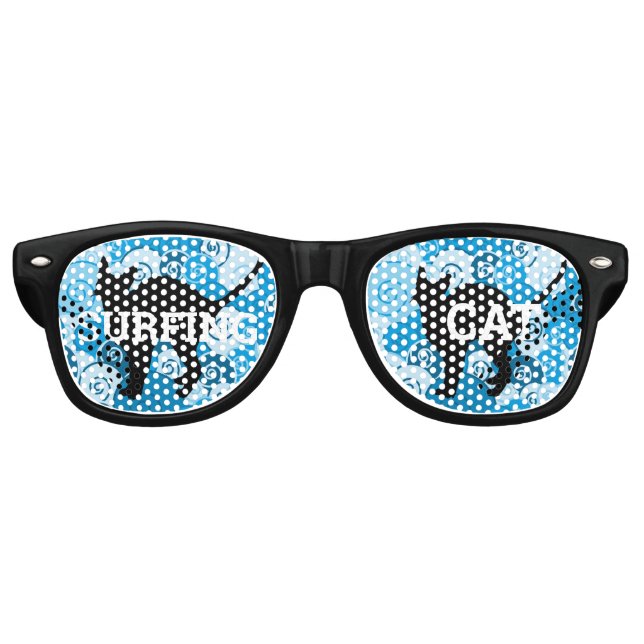 Gafas retro SURFING CAT / Gafas de sol divertidas  (Anverso)