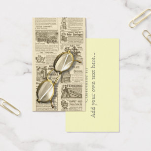 Gafas y diseño del periódico