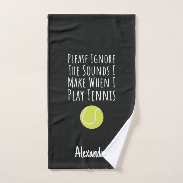 Gag Gifts For Tennis Players Personalized Custom (Toalla de mano)