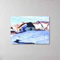 Gagnon - Atardecer, Normandía, pintura de arte fin