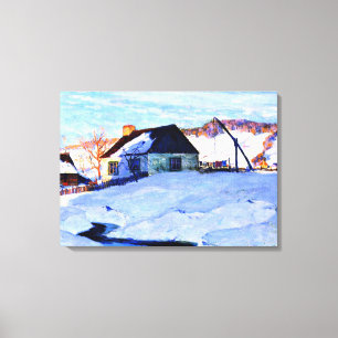 Gagnon - Atardecer, Normandía, pintura de arte fin