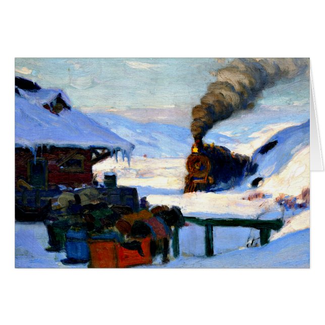 Gagnon - El tren, Baie-Saint-Paul (Anverso (Horizontal))