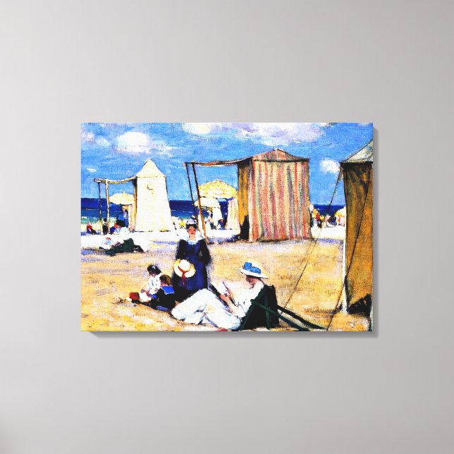 Gagnon - La playa de Dinard, arte fino (Anverso)